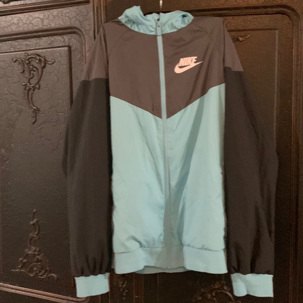 Nike windbreaker. Blue and gray. Perfect condition!